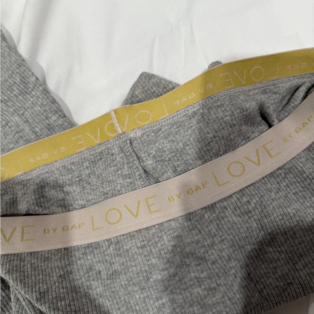 Love by Gap Gray Ribbed Intimate Sleepwear Set - Picture 4 of 8